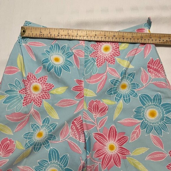 Talbots floral print 3/4 pants Sz8 - Picture 7 of 8